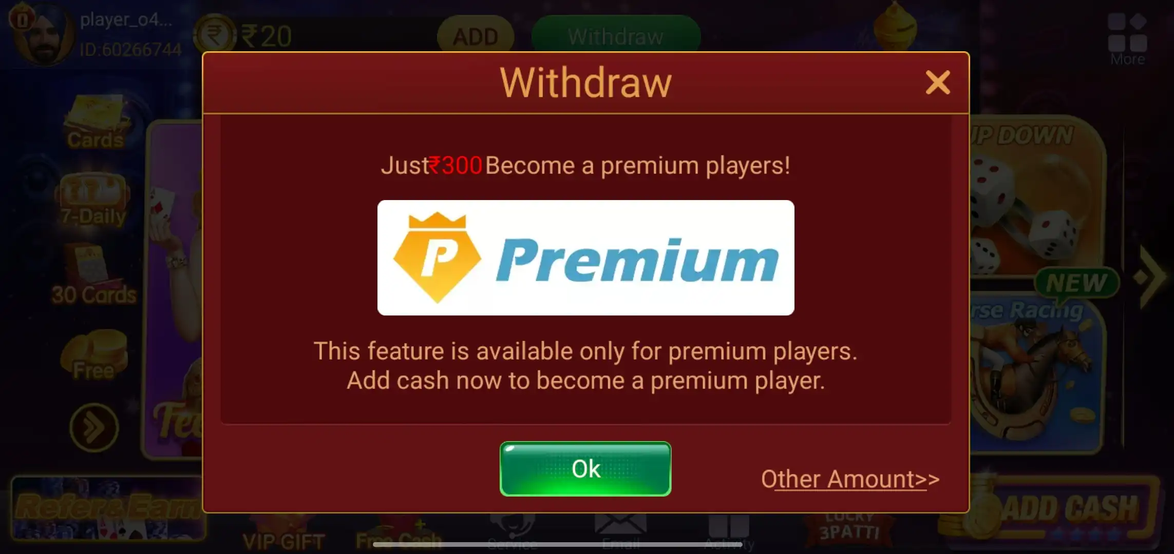 Redeem Cash - Teen Patti Gold