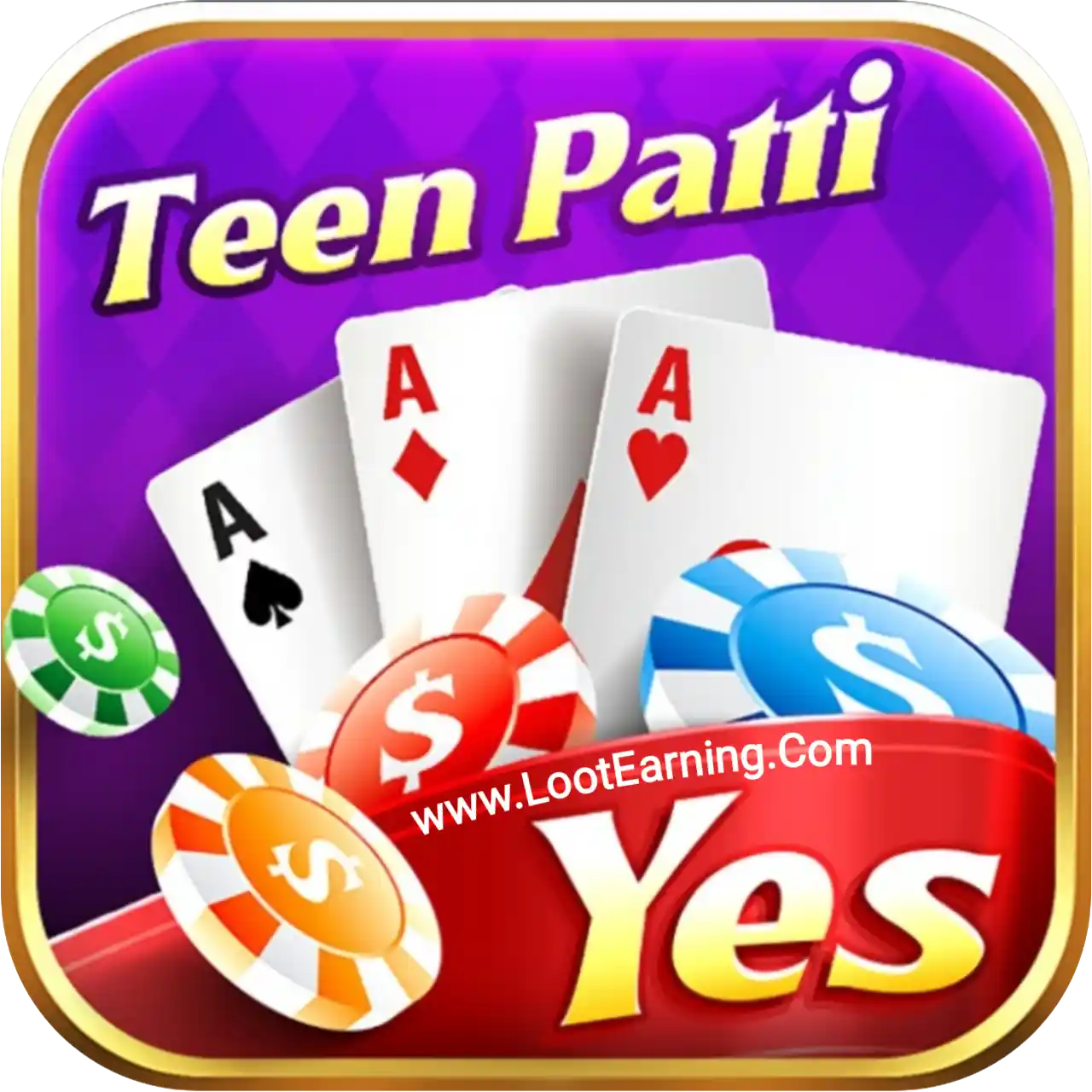 Teen Patti Yes Logo