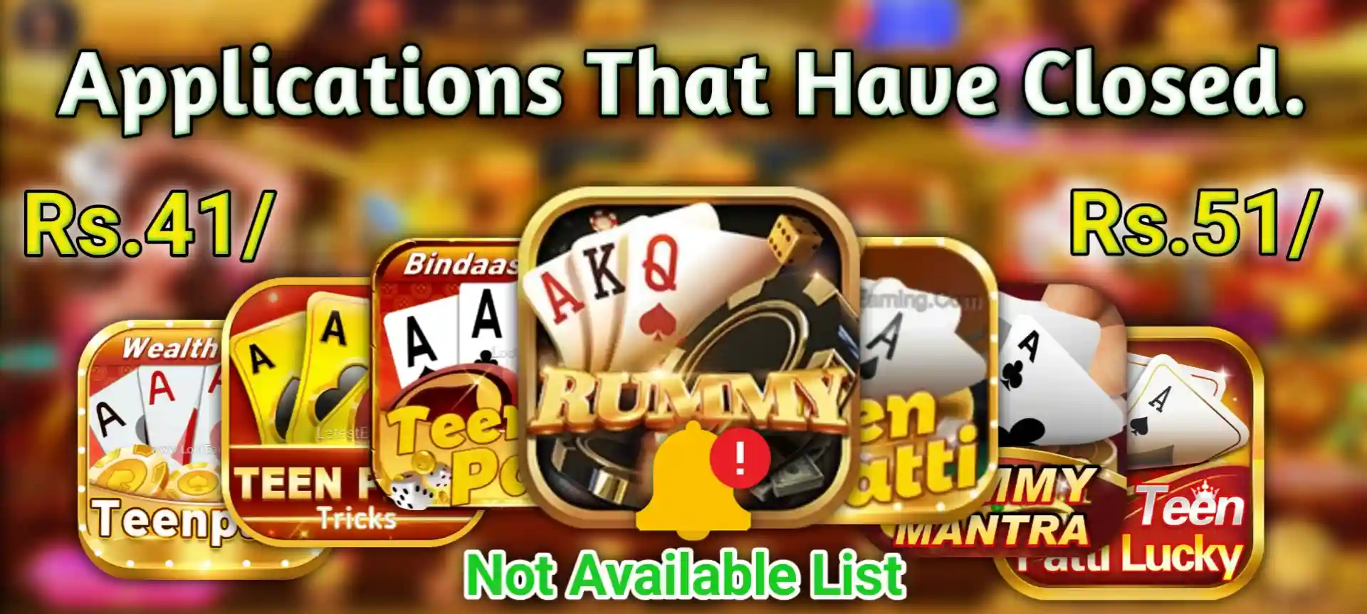 Other Closed Rummy App List