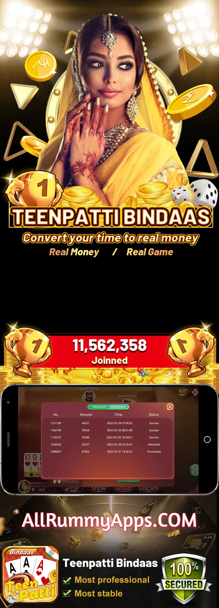 Teen Patti Bindaas APP